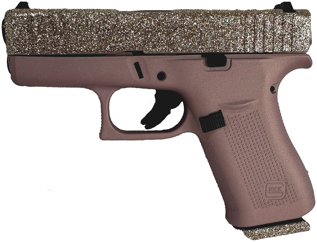 GLOCK 43X 9MM GLITTER GUNZ CHAMPAGNE - Pistols